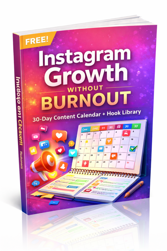 Instagram Growth Without Burnout: 30-Day Content Calendar + Hook Library